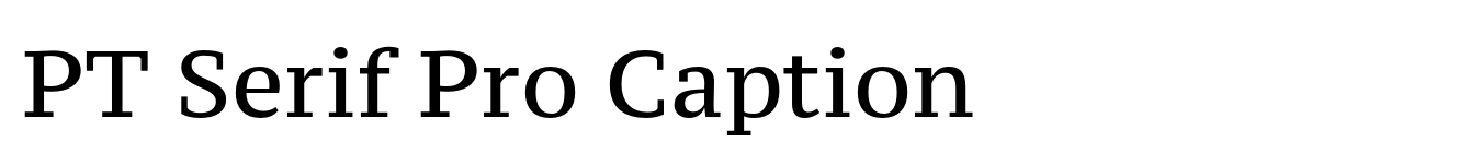 PT Serif Pro Caption image